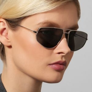 NEW CELINE AVIATOR GRAY UNISEX EYEWEAR CL40083U 16A SUNGLASSES CL 40083U